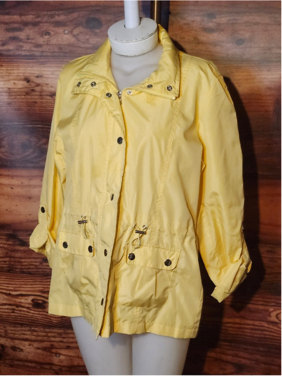 Karen Scott Jackets & Blazers - Women's Karen Scott Utility Jacket Size S Yellow